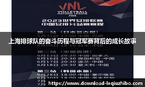 上海排球队的奋斗历程与冠军赛背后的成长故事